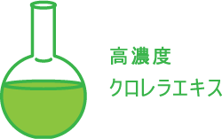 一般的なクロレラとチクゴ株(多糖体あり)の比較
